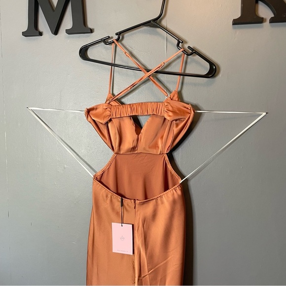 Hello Molly Angels In America Midi Dress Rust size Small/4 NWT - Picture 8 of 15